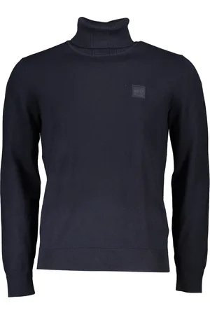 HUGO BOSS NIEBIESKI SWETER MĘSKI