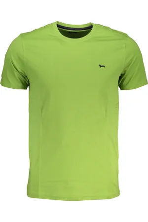 HARMONT&BLAINE ZIELONY T-SHIRT MĘSKI Z KRÓTKIM RĘKAWEM