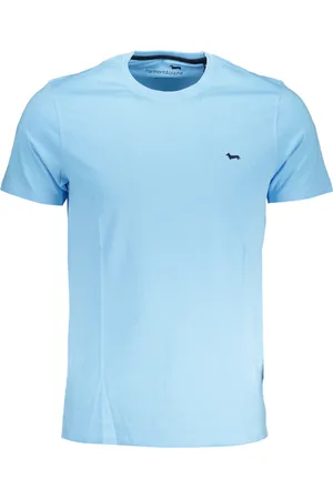 HARMONT&BLAINE NIEBIESKI T-SHIRT MĘSKI Z KRÓTKIM RĘKAWEM HARMONT & BLAINE