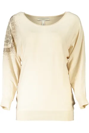 Guess BEŻOWY SWETER DAMSKI
