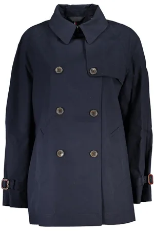 Tommy Hilfiger NIEBIESKI trencz damski