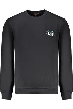 Lee CZARNA BLUZA MĘSKA BEZ ZAMKU
