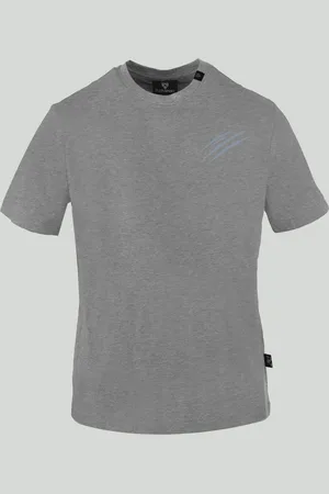Philipp Plein Koszulka T-shirt marki model TIPS408 kolor Szary. Odzież męska. Sezon: Wiosna/Lato