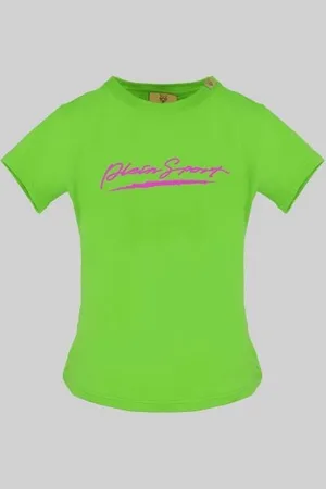 Philipp Plein Koszulka T-shirt marki model DTPS3012 kolor Zielony. Odzież damska. Sezon: Wiosna/Lato