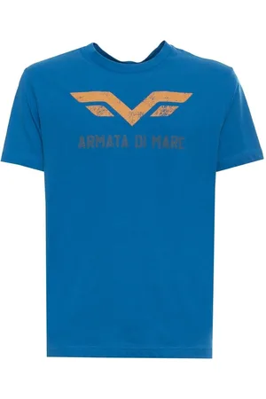 ARMATA DI MARE Koszulka T-shirt marki model 5351085- kolor Niebieski. Odzież męska. Sezon: Cały rok