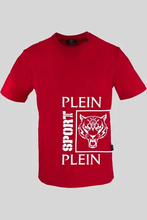 Philipp Plein Koszulka T-shirt marki model TIPS406 kolor Czerwony. Odzież męska. Sezon: Wiosna/Lato