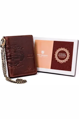 Peterson Skórzany męski portfel PTN N4C-08-HWM