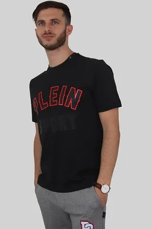 Philipp Plein Koszulka T-shirt marki model TIPS106IT kolor Czarny. Odzież męska. Sezon: Wiosna/Lato