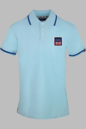 Aquascutum Koszulki polo marki model P01123 kolor Niebieski. Odzież męska. Sezon: Wiosna/Lato