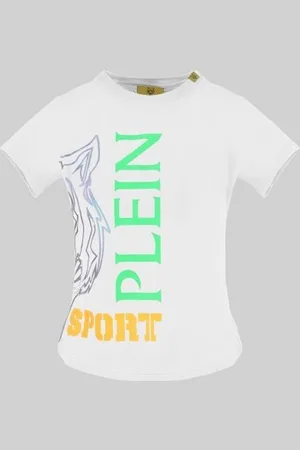 Philipp Plein Koszulka T-shirt marki model DTPS3010 kolor Biały. Odzież damska. Sezon: Wiosna/Lato