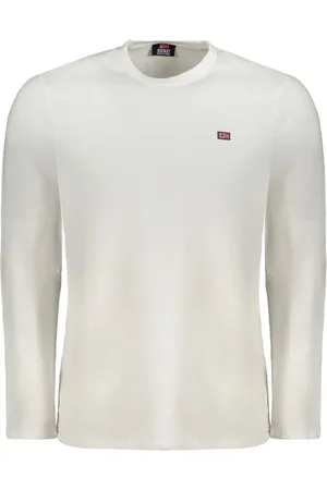 Norway 1963 BIAŁY T-SHIRT MĘSKI Z DŁUGIM RĘKAWEM NORWEGIA 1963