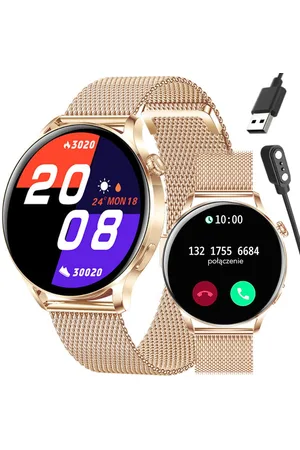 Rubicon SMARTWATCH DAMSKI RNCE81 - WYKONYWANIE POŁĄCZEŃ, PULSOKSYMETR (sr045b)