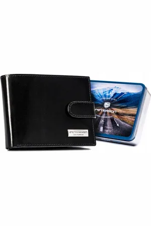 Peterson Skórzany męski portfel PTN 304Z-PR 2-1-1