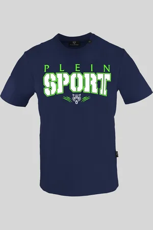 Philipp Plein Koszulka T-shirt marki model TIPS1103 kolor Niebieski. Odzież męska. Sezon: Wiosna/Lato