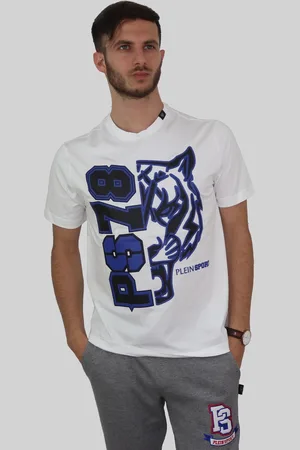Philipp Plein Koszulka T-shirt marki model TIPS125IT kolor Biały. Odzież męska. Sezon: Wiosna/Lato