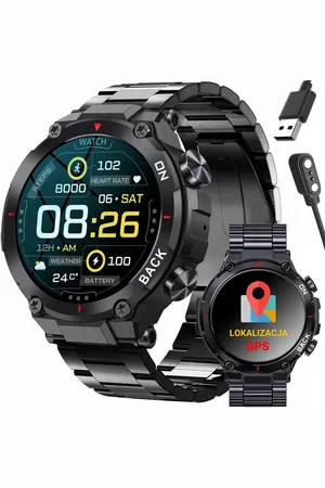 GRAVITY SMARTWATCH MĘSKI GT8-2 - z GPS (sg017b)