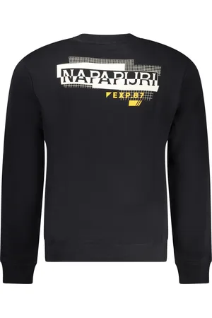 Napapijri MĘSKA BLUZA BEZ ZAMKA, CZARNA