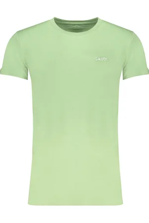 Gaudi ZIELONY T-SHIRT MĘSKI Z KRÓTKIM RĘKAWEM GAUDÌ