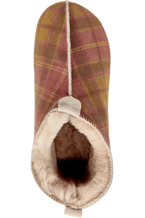 Vanuba Kapcie damskie OXFORD Tartan czerwone