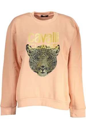 Roberto Cavalli RÓŻOWA BLUZA DAMSKA KLASY CAVALLI BEZ ZAMKA