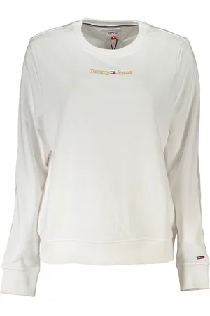 Tommy Hilfiger BLUZA DAMSKA BEZ ZAMKU BIAŁA