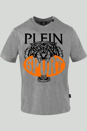 Philipp Plein Koszulka T-shirt marki model TIPS1113 kolor Szary. Odzież męska. Sezon: Wiosna/Lato