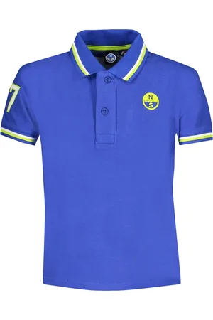 North Sails KOSZULKA POLO Z KRÓTKIM RĘKAWEM DLA DZIECI NIEBIESKA