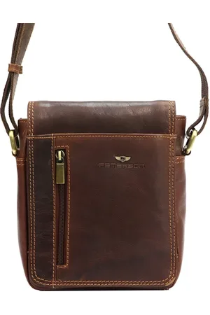 Peterson Saszetka męska z naturalnej skóry PTN TB-7032-COM