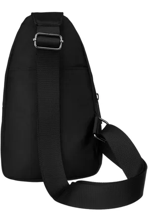 Peterson Mała torba na ramię sling bag męska w czarnym kolorze