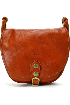 Leather Diamonds Mała Skórzana listonoszka damska w stylu retro