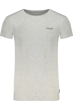 Gaudi SZARY MĘSKI T-SHIRT Z KRÓTKIM RĘKAWEM GAUDÌ