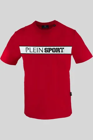Philipp Plein Koszulka T-shirt marki model TIPS405 kolor Czerwony. Odzież męska. Sezon: Wiosna/Lato