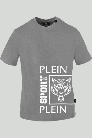 Philipp Plein Koszulka T-shirt marki model TIPS406 kolor Szary. Odzież męska. Sezon: Wiosna/Lato