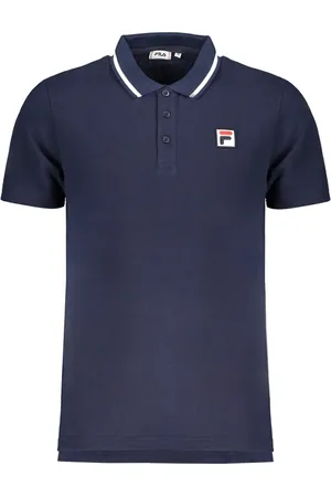 Fila MĘSKA KOSZULKA POLO Z KRÓTKIM RĘKAWEM NIEBIESKA