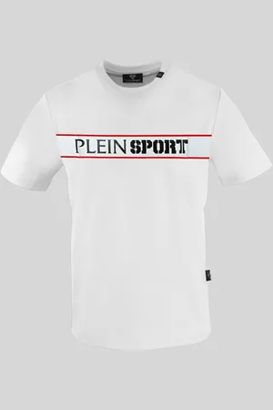 Philipp Plein Koszulka T-shirt marki model TIPS405 kolor Biały. Odzież męska. Sezon: Wiosna/Lato