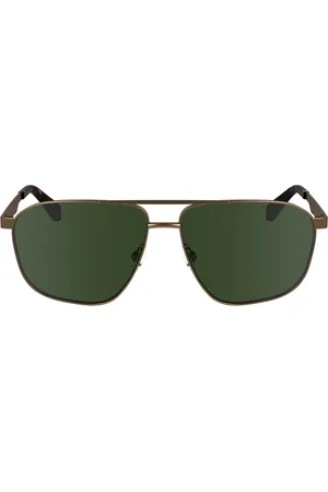 Calvin Klein MĘSKIE OKULARY PRZECIWSŁONECZNE BRĄZOWE