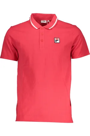 Fila CZERWONA KOSZULKA POLO MĘSKA Z KRÓTKIM RĘKAWEM