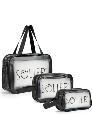 Solier Luggage Zestaw przezroczystych kosmetyczek podróżnych SOLIER