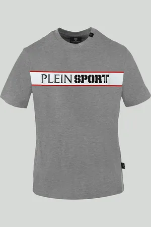 Philipp Plein Koszulka T-shirt marki model TIPS405 kolor Szary. Odzież męska. Sezon: Wiosna/Lato