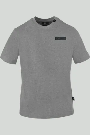Philipp Plein Koszulka T-shirt marki model TIPS414 kolor Szary. Odzież męska. Sezon: Wiosna/Lato