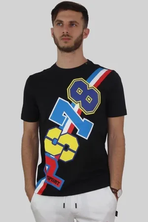 Philipp Plein Koszulka T-shirt marki model TIPS118 kolor Czarny. Odzież męska. Sezon: Wiosna/Lato