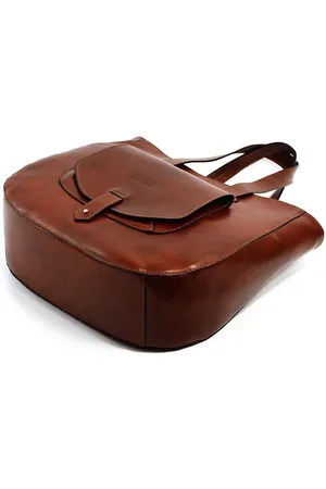 Vera Pelle Torebka skórzana na ramię duża damska shopperbag