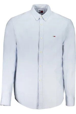 Tommy Hilfiger NIEBIESKA KOSZULA MĘSKA Z DŁUGIM RĘKAWEM