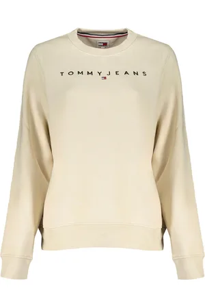 Tommy Hilfiger BLUZA DAMSKA BEZ ZAMKU BEŻOWA