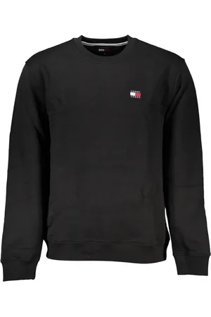 Tommy Hilfiger CZARNA BLUZA MĘSKA BEZ ZAMKA