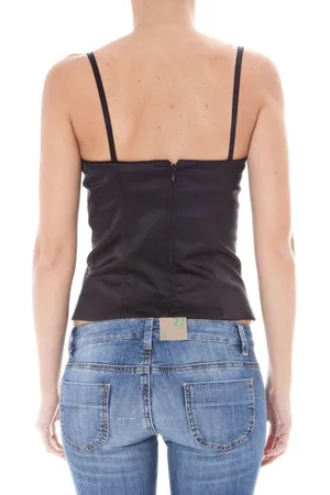 John Galliano TOP DAMSKI CZARNY