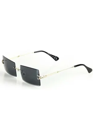 LOOKS STYLE Geometryczne okulary przeciwsłoneczne MAZZINI GEO GLAMOUR czarne