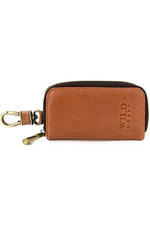 Wild Horse Etui na klucze premium skórzane kluczówka szare P84