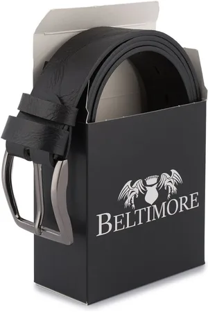 Beltimore Pasek męski skórzany premium szeroki 4 cm skóra licowa czarny E36 : Kolory - brązowy, beżowy, Rozmiar pasków - r.90-105 cm