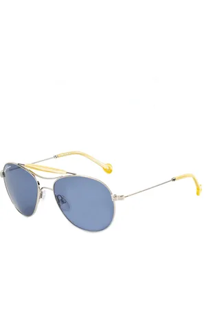 Hally & Son Okulary DH501S03. Okulary przeciwsłoneczne, Kolor srebrny. Unisex.